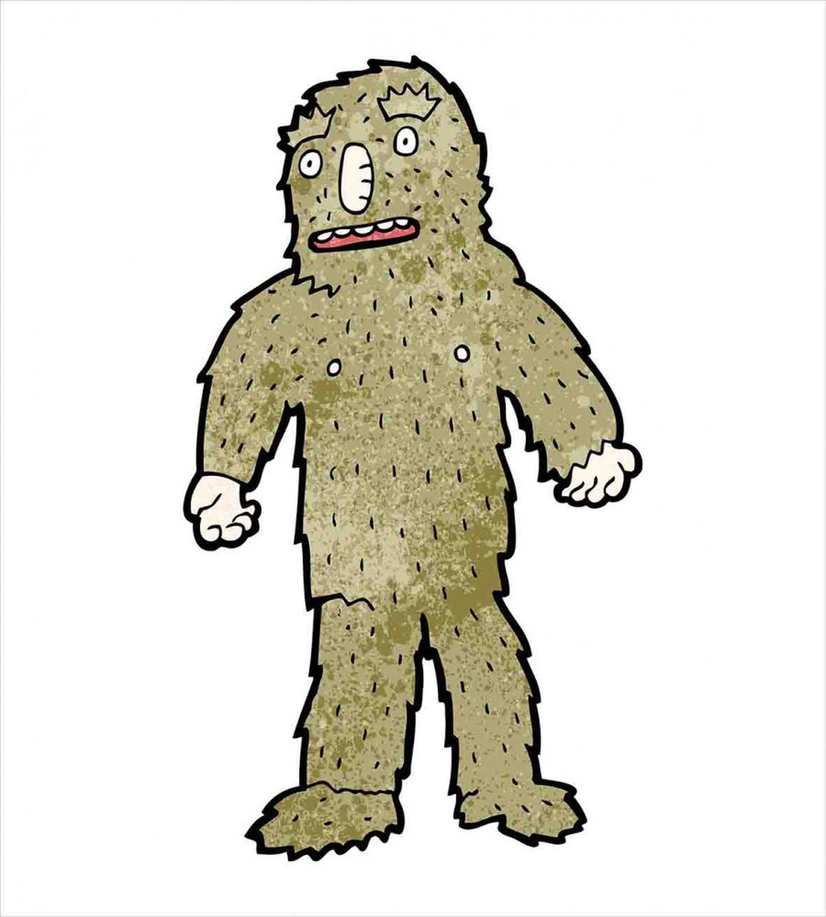 Quirky Grungy Bigfoot — Pattern