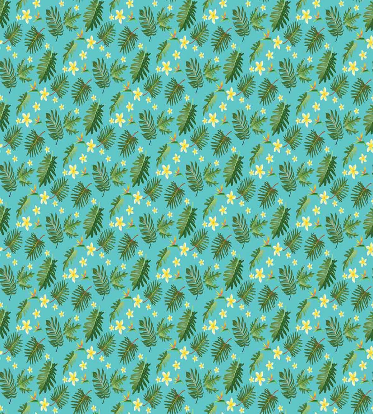 Leafage Hibiscus Blooms — Pattern