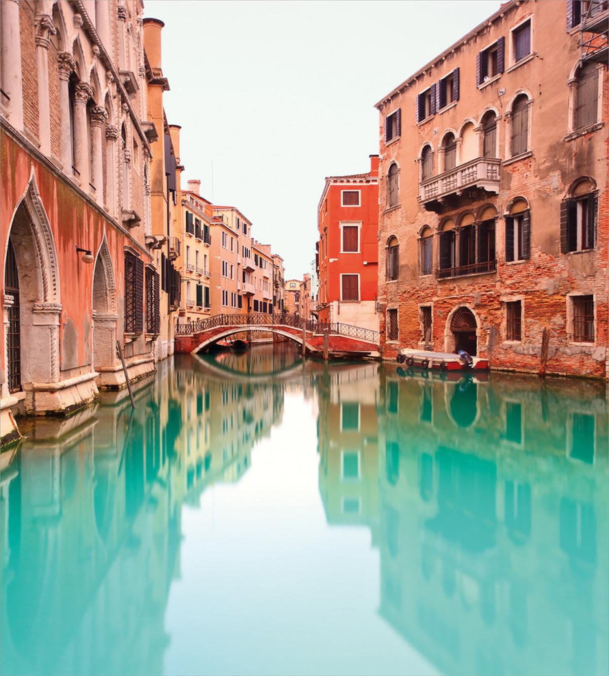 Water Canal Bridge Boat — Pattern