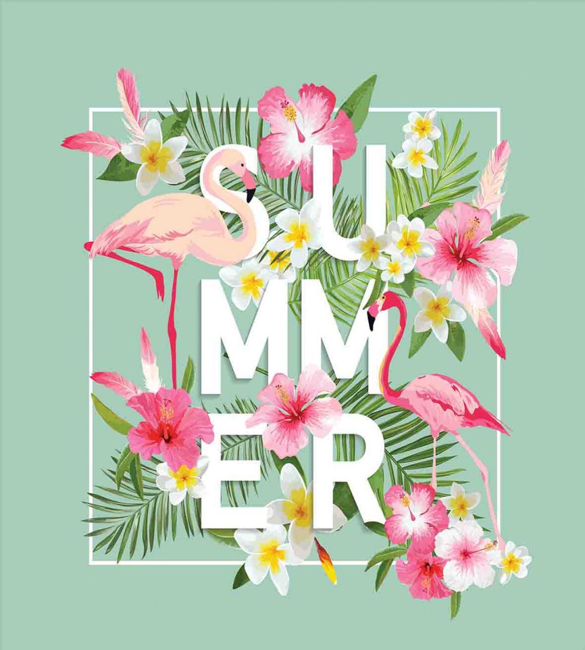 Tropical Retro Flowers — Pattern