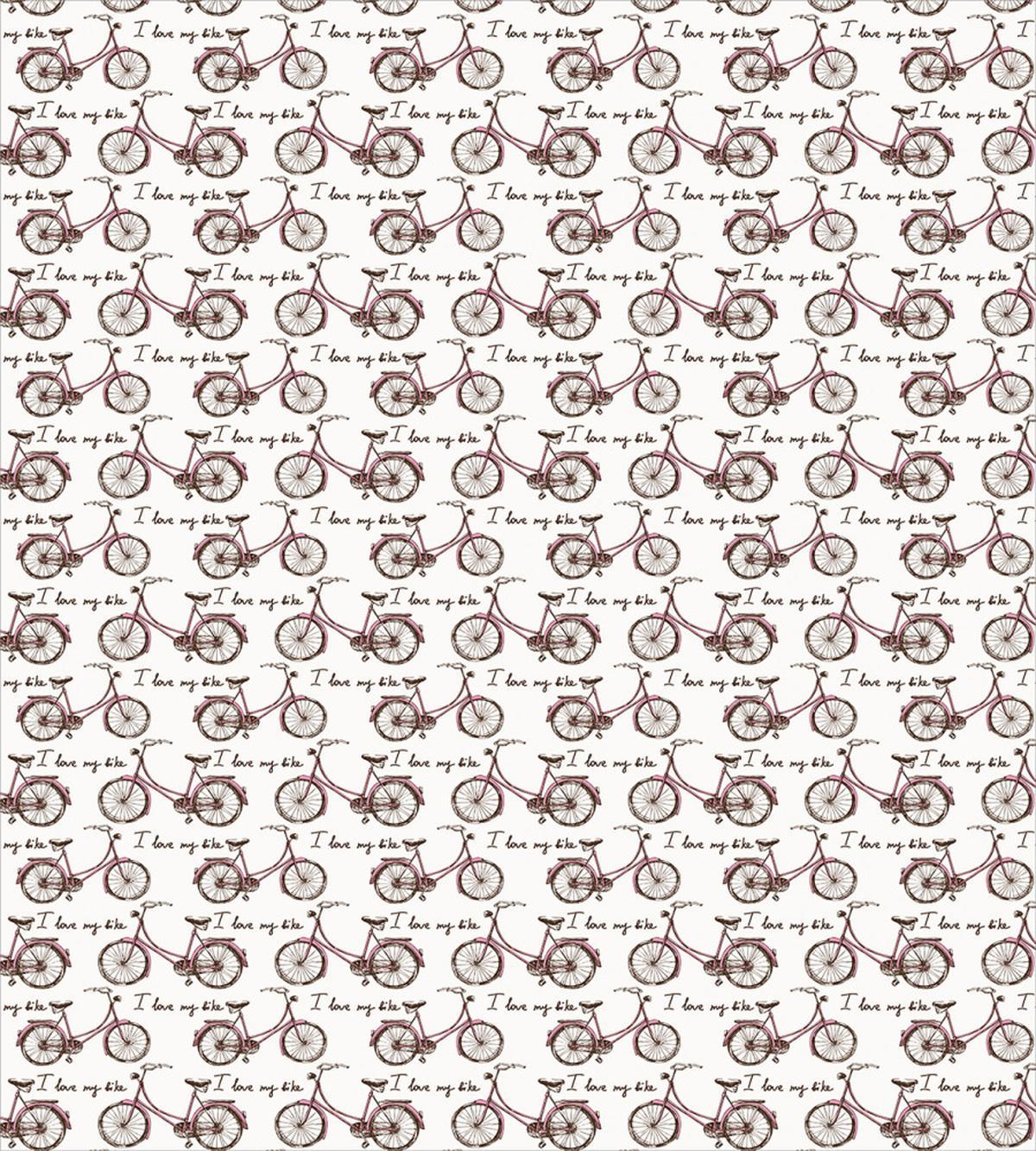 Vintage I Love My Bike — Pattern