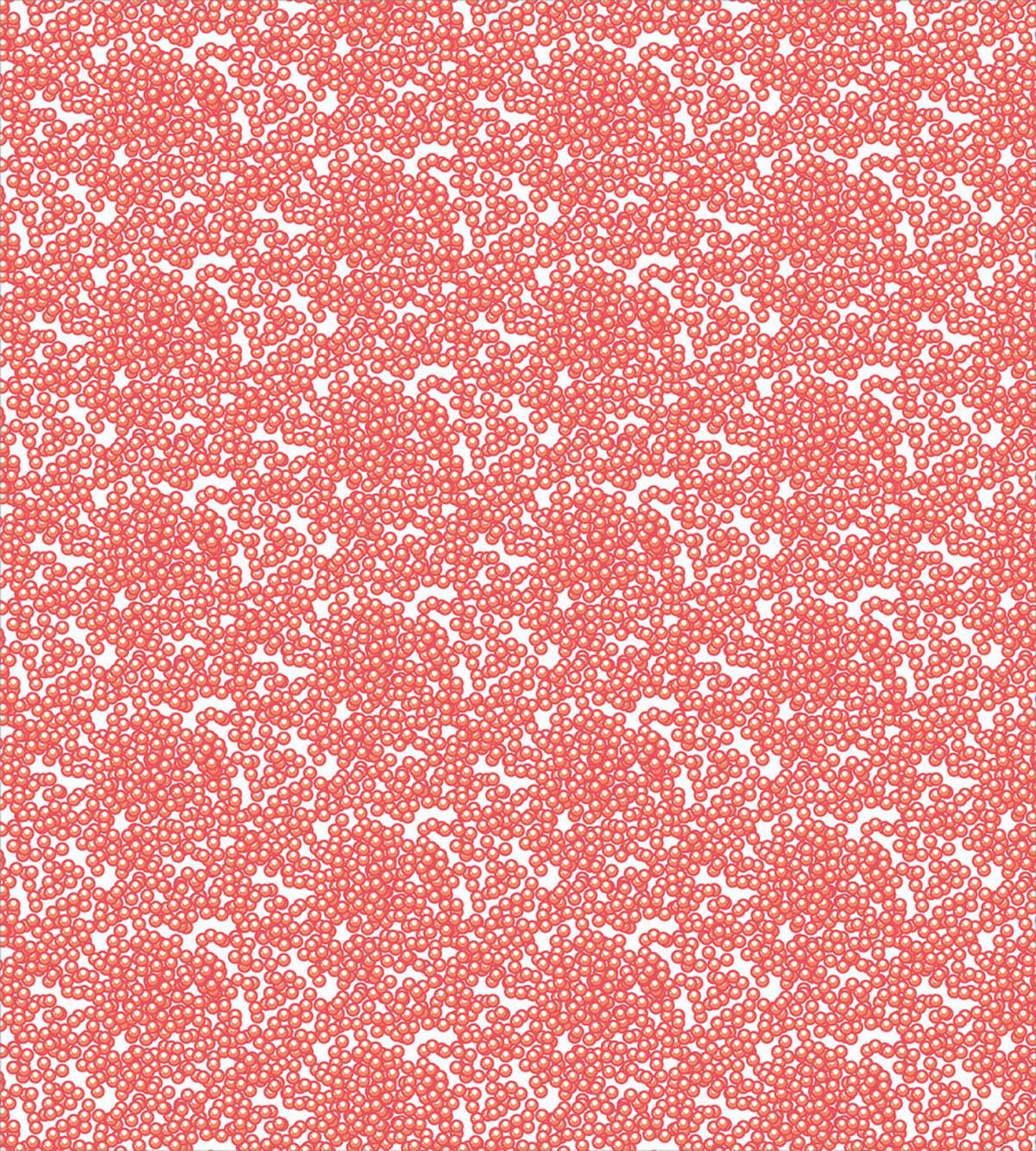 Abstract Red Caviar Graphic — Pattern