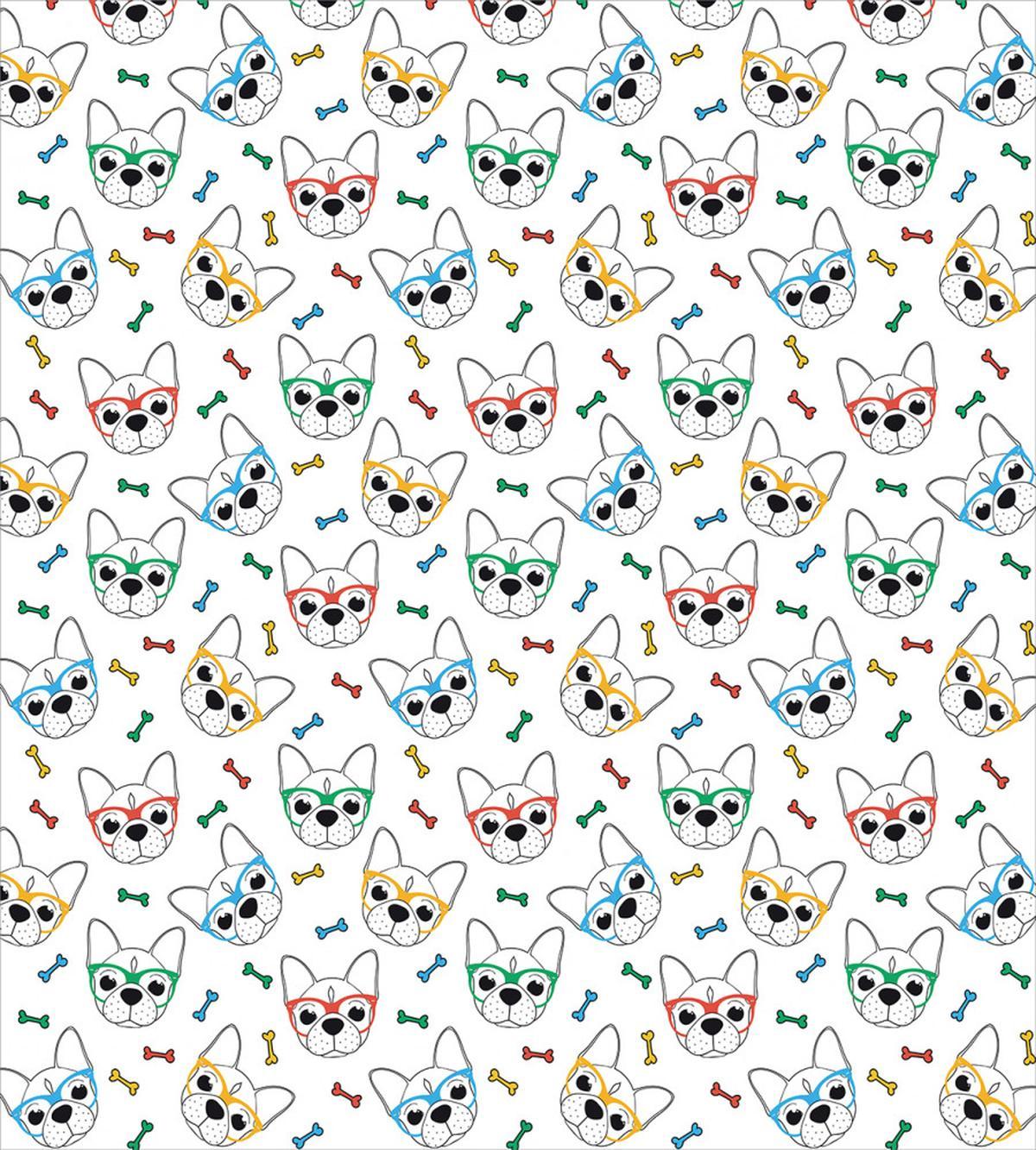 Hipster Canine Funny — Pattern