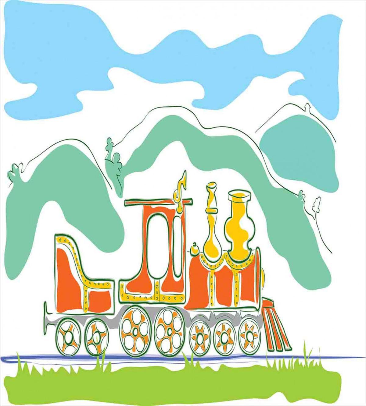 Small Old Train — Pattern