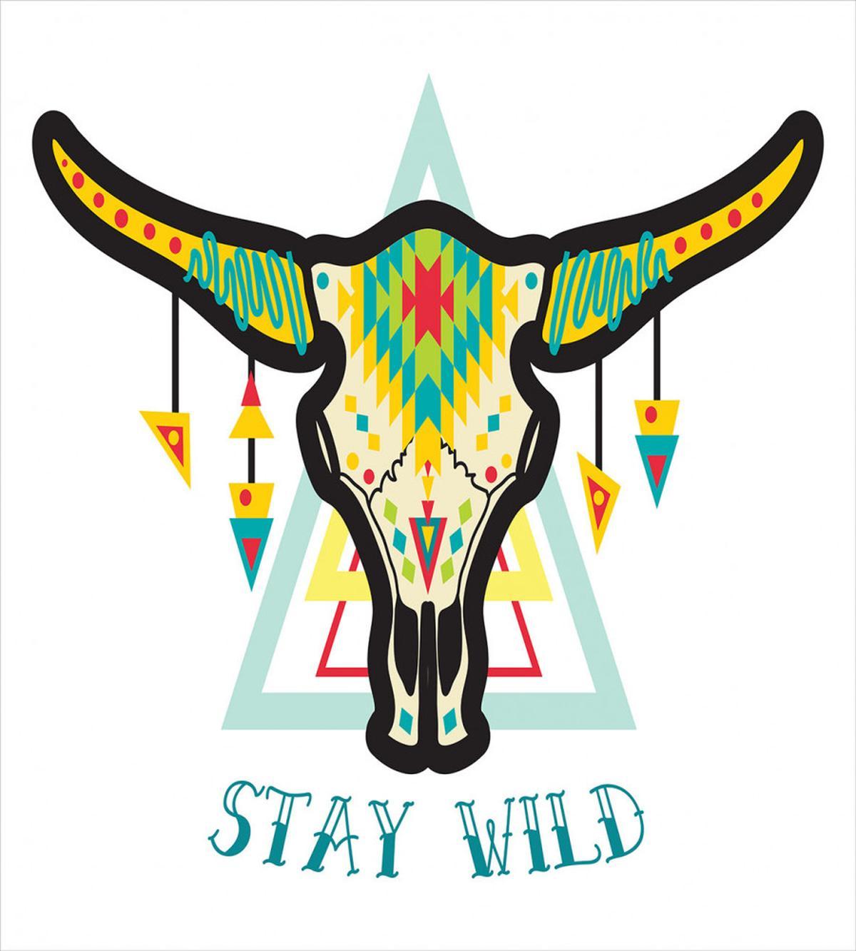 Bohemian Stay Wild Bull — Pattern
