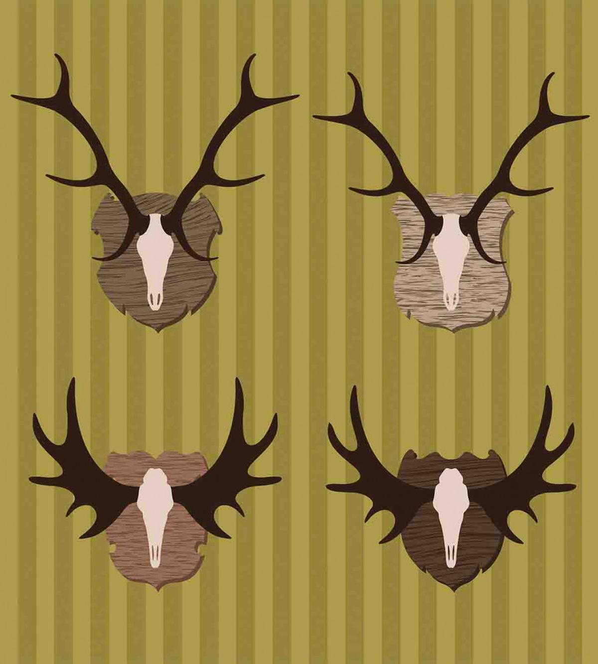 Deer Mous Horns Trophy — Pattern