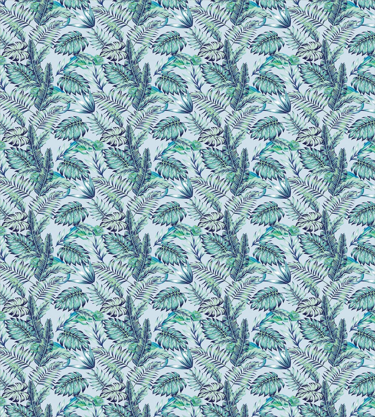 Chameleon on Tropic Leaves — Pattern