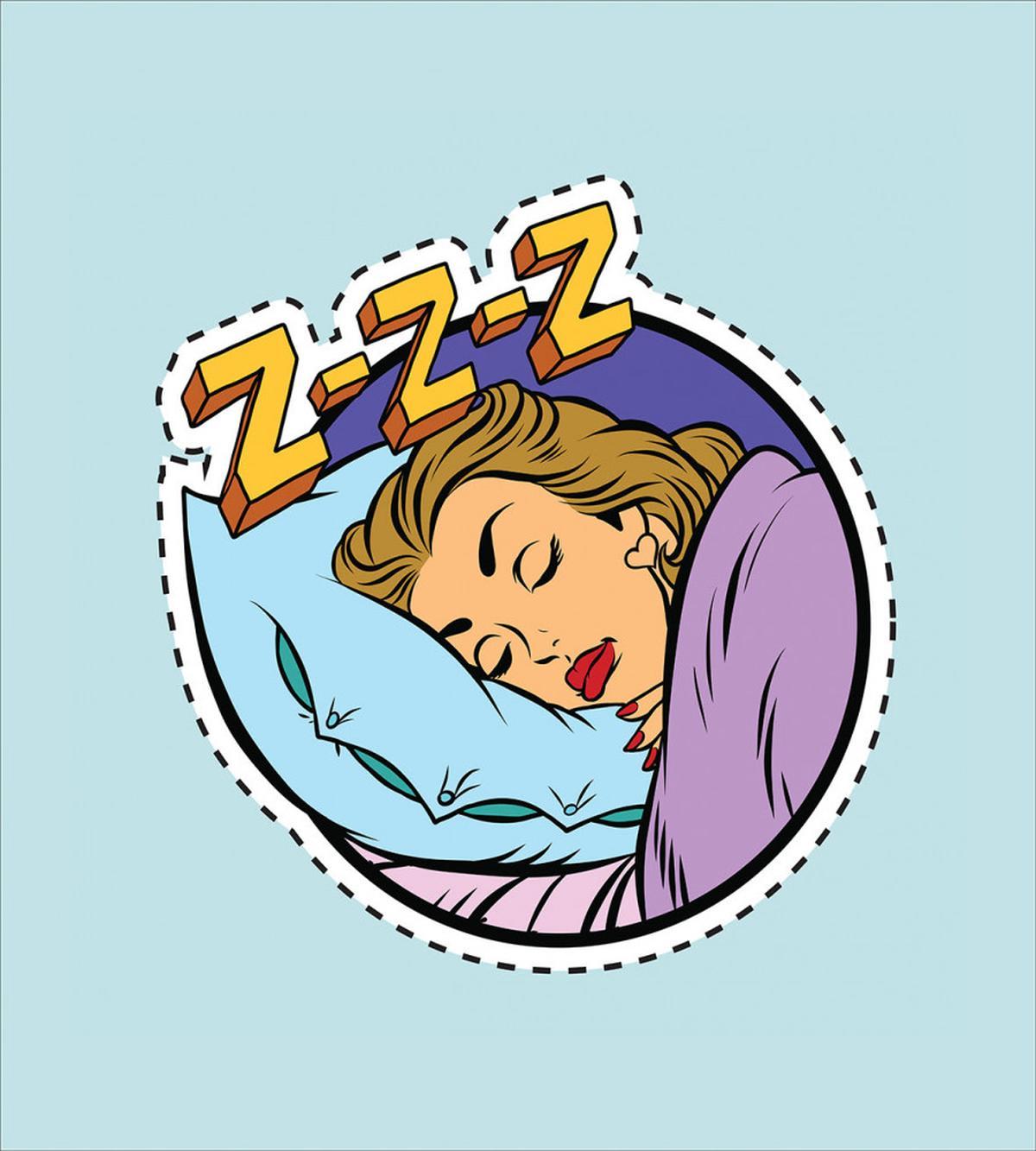 Comic Book Sleeping Girl — Pattern