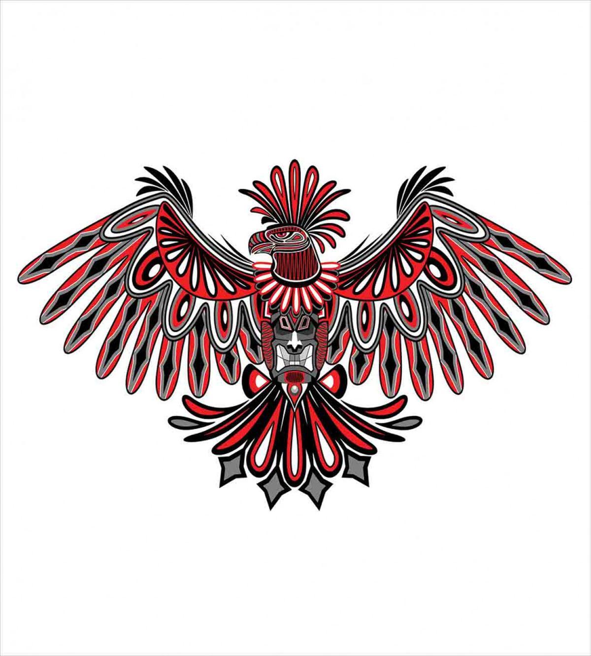 Haida Art Style Eagle — Pattern