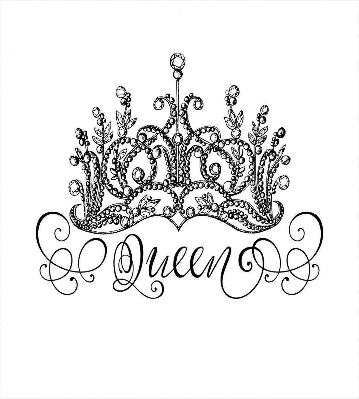 Crown Lettering Baroque — Pattern