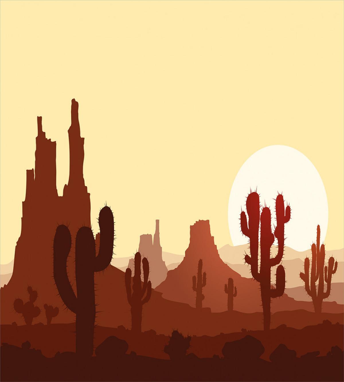 Arid Country Eco Sunset — Pattern
