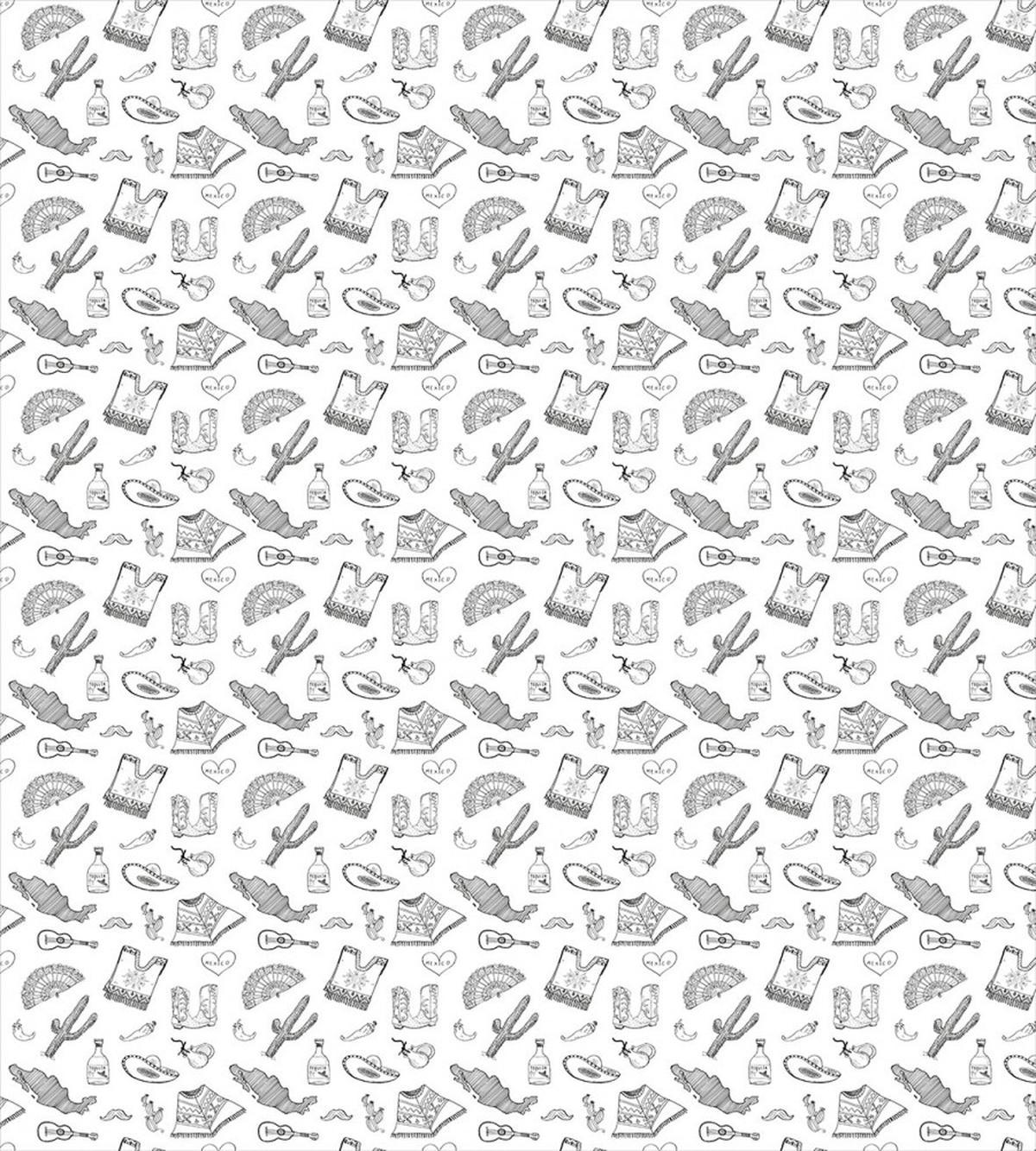 Folkloric Items Sketch Art — Pattern