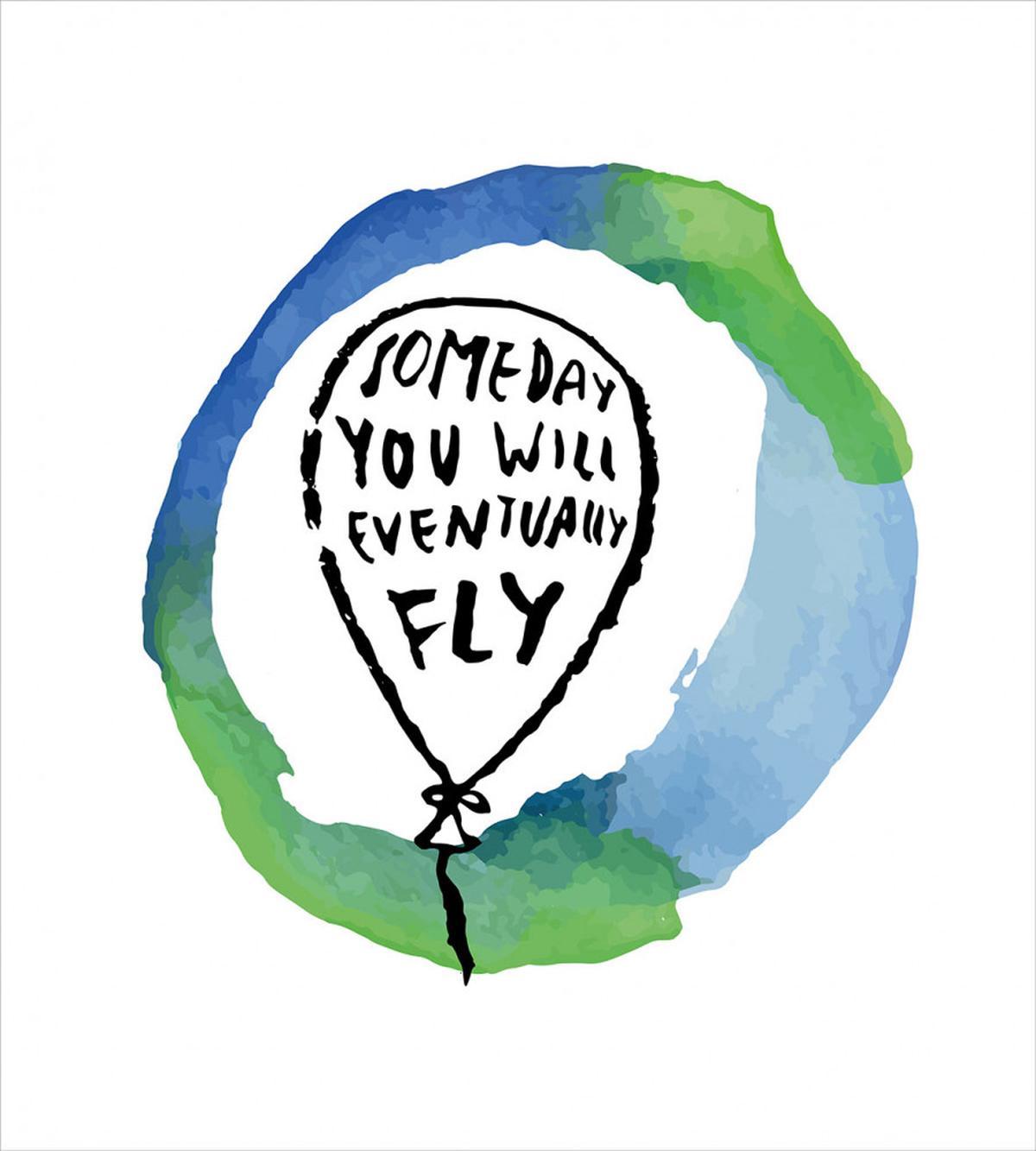 Watercolor Encouraging Text — Pattern