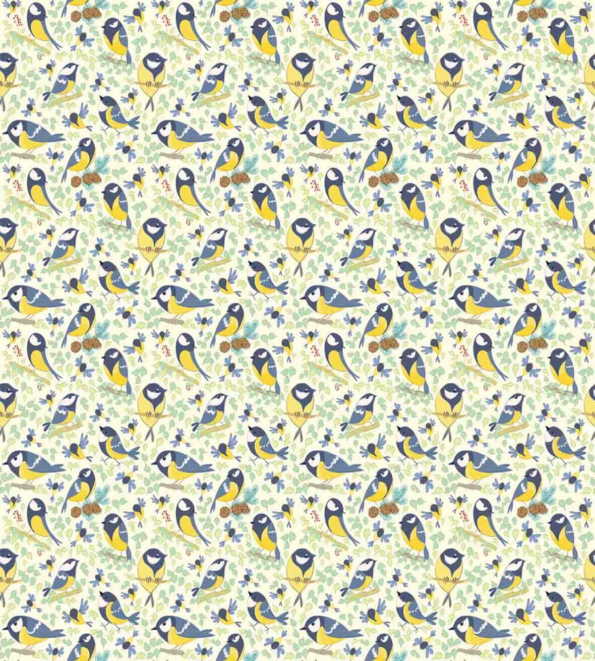 Pine Cones and Leaves Doodle — Pattern
