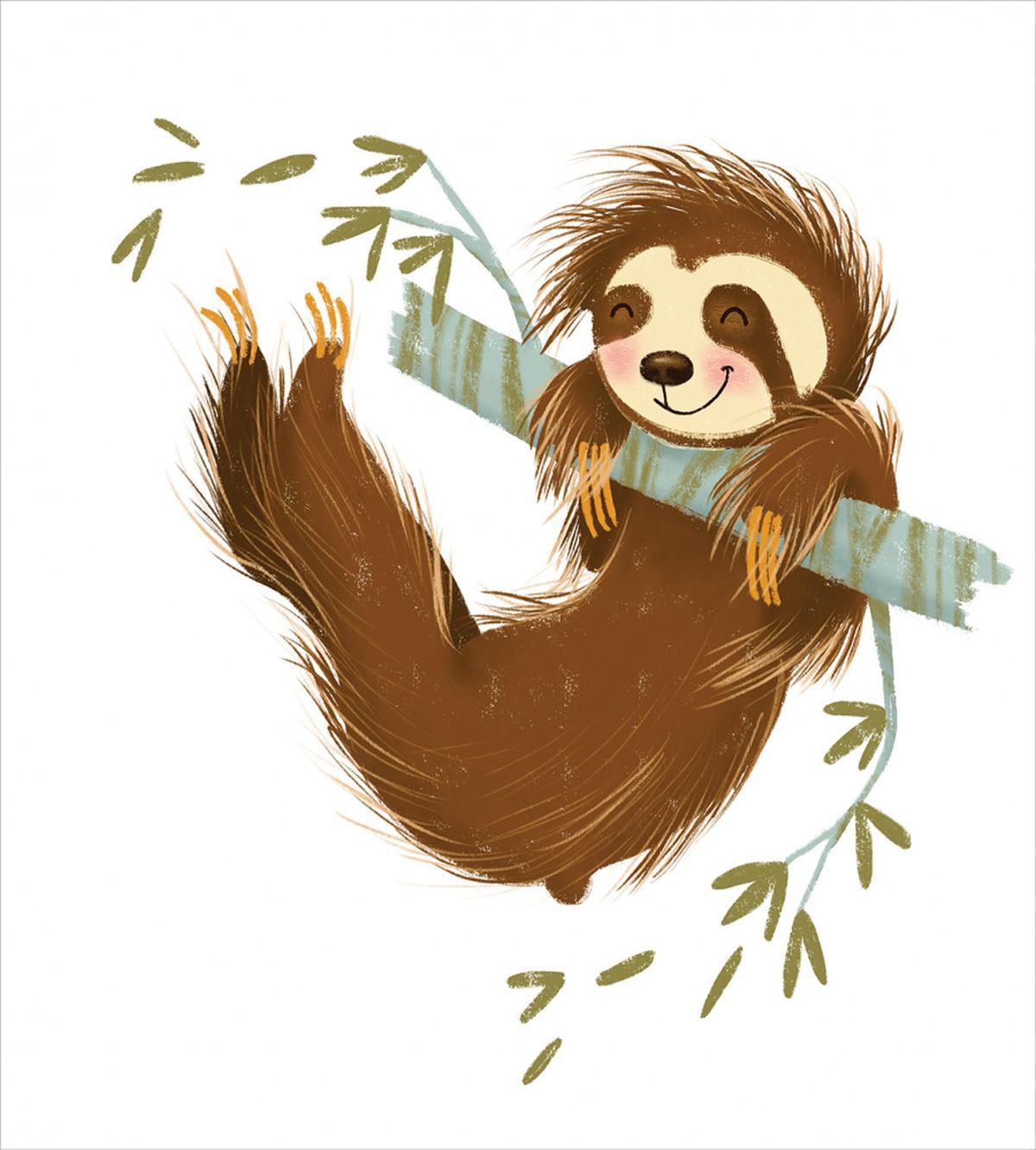 Cheerful Animal on Tree — Pattern