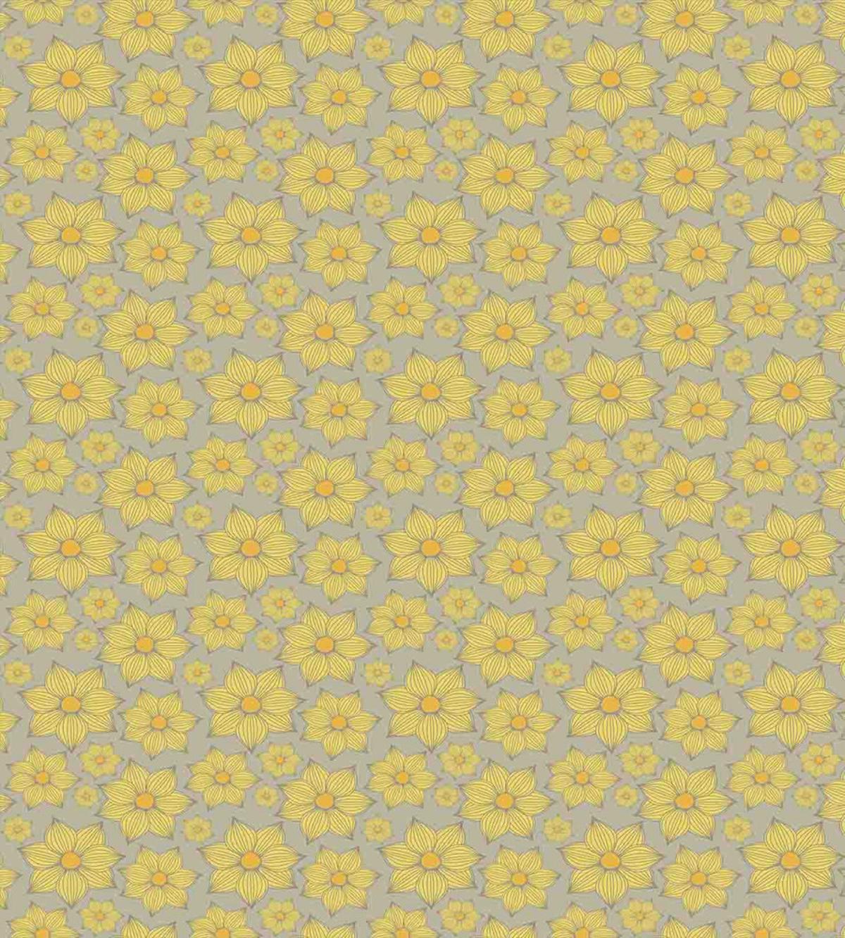 Doodle Yellow Petals — Pattern