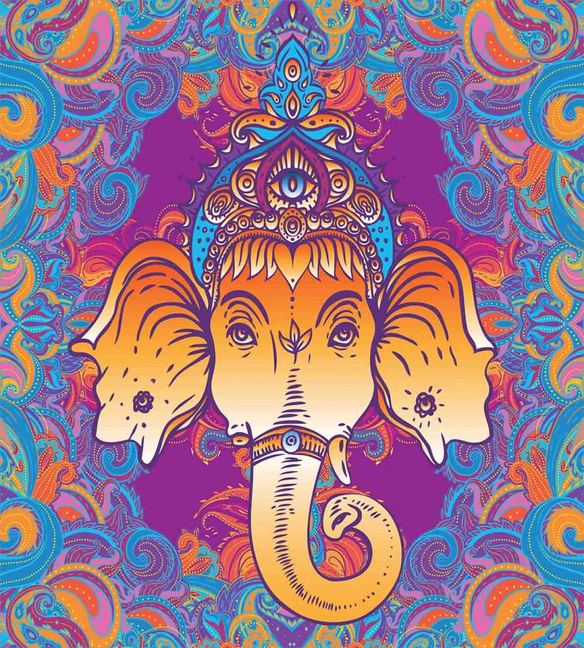 Ornamental Elephant — Pattern