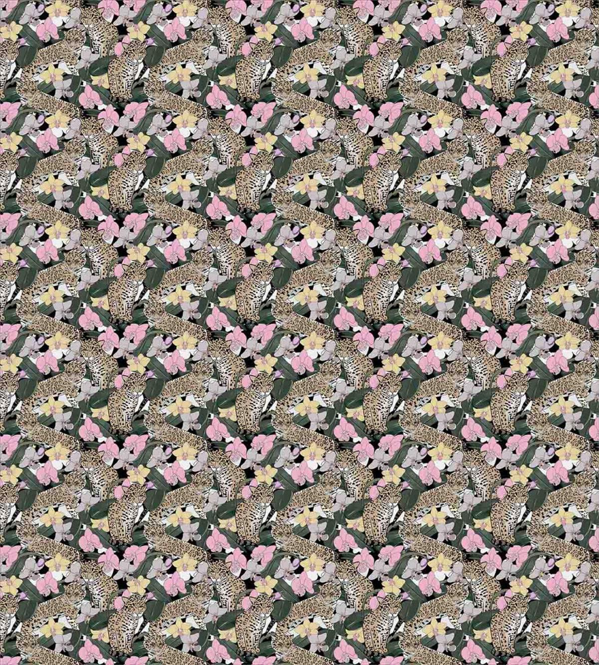 Exotic Orchids Jaguars — Pattern