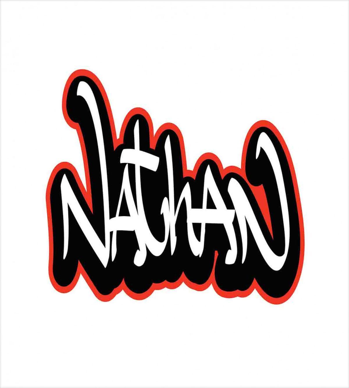 Boys Name Graffito Art — Pattern