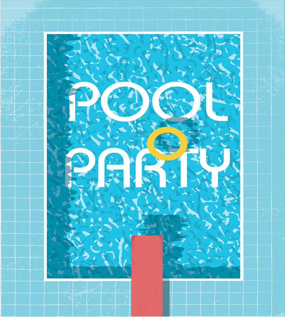 Retro Art Swimming Pool — Pattern