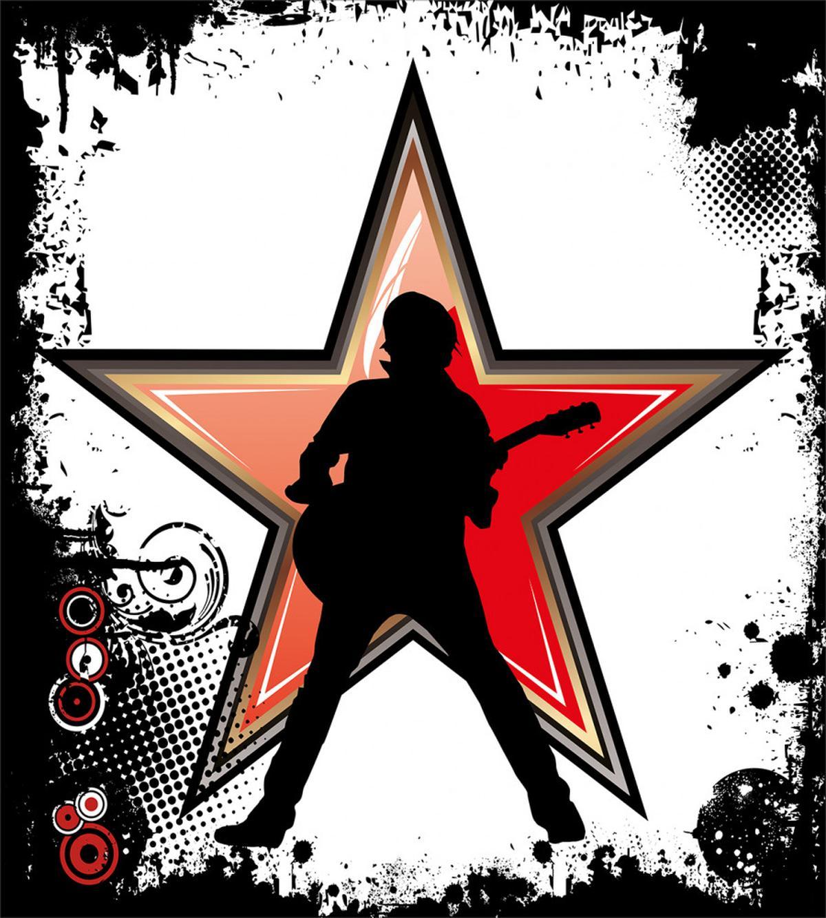 Guitar Player Star — Pattern