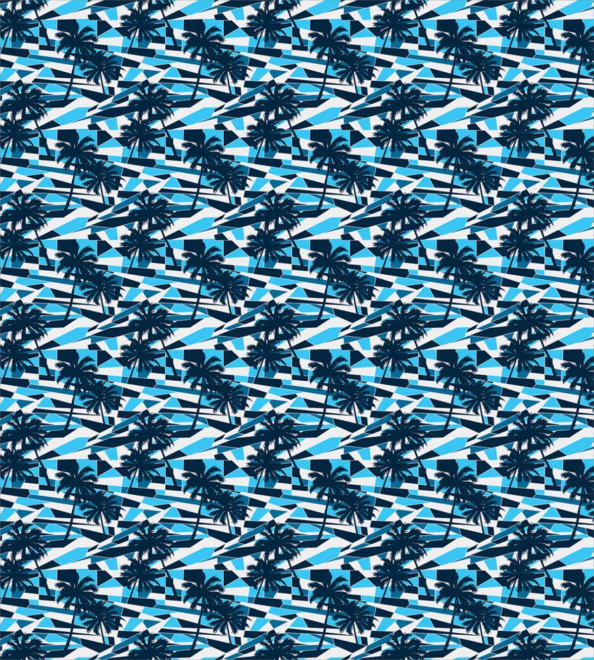 Geometric Blue Shades — Pattern
