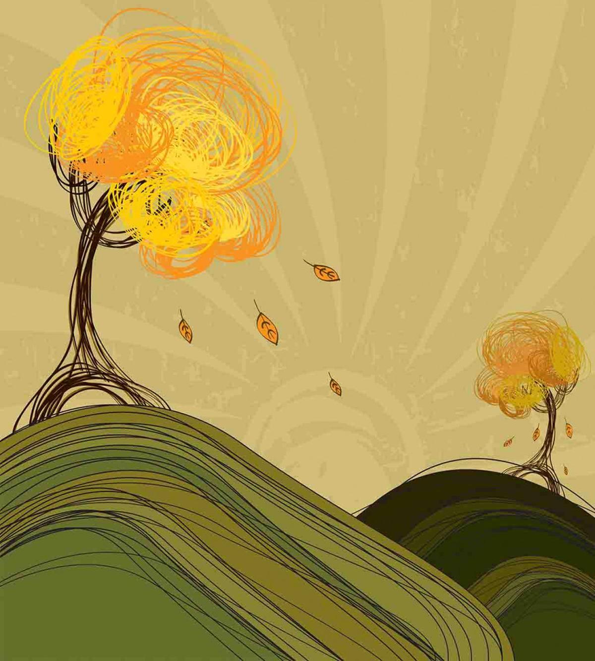 Trees in a Natural Park Bech — Pattern