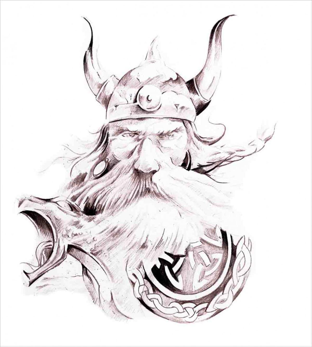 Wise Old Viking Warrior — Pattern