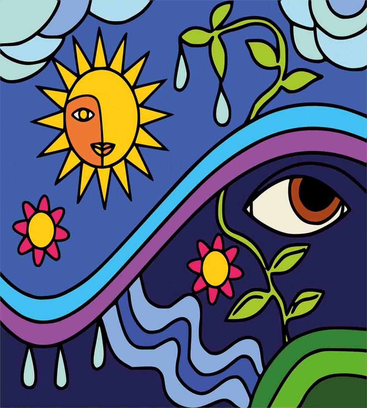 Sunny Nature Flowers — Pattern