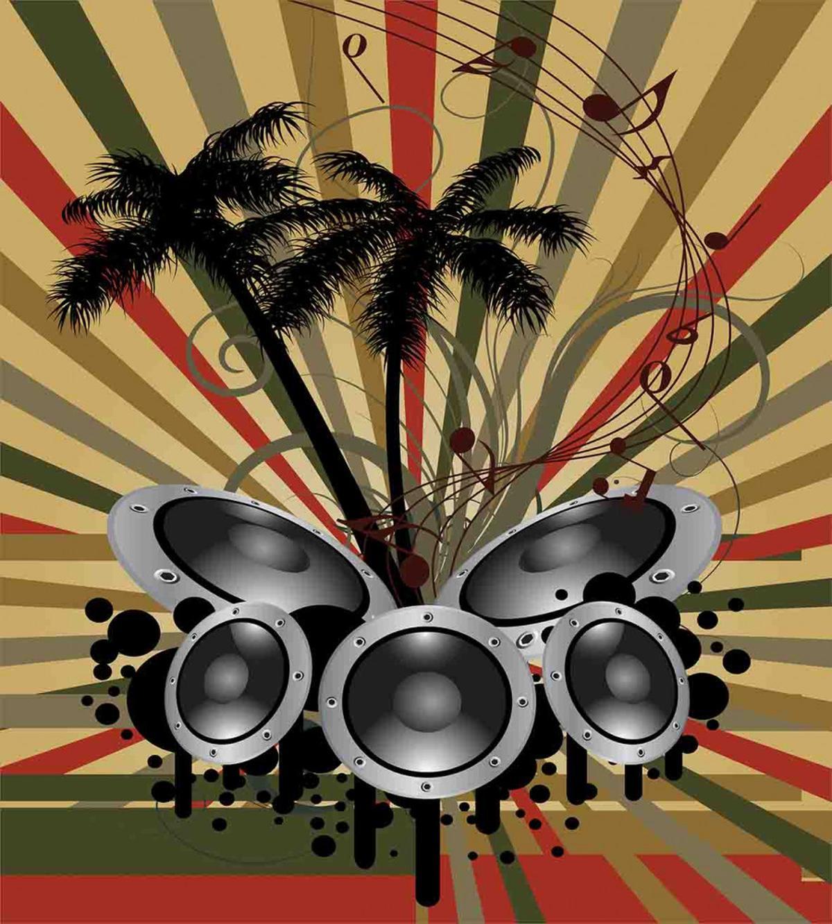Palm Trees Music Party — Pattern