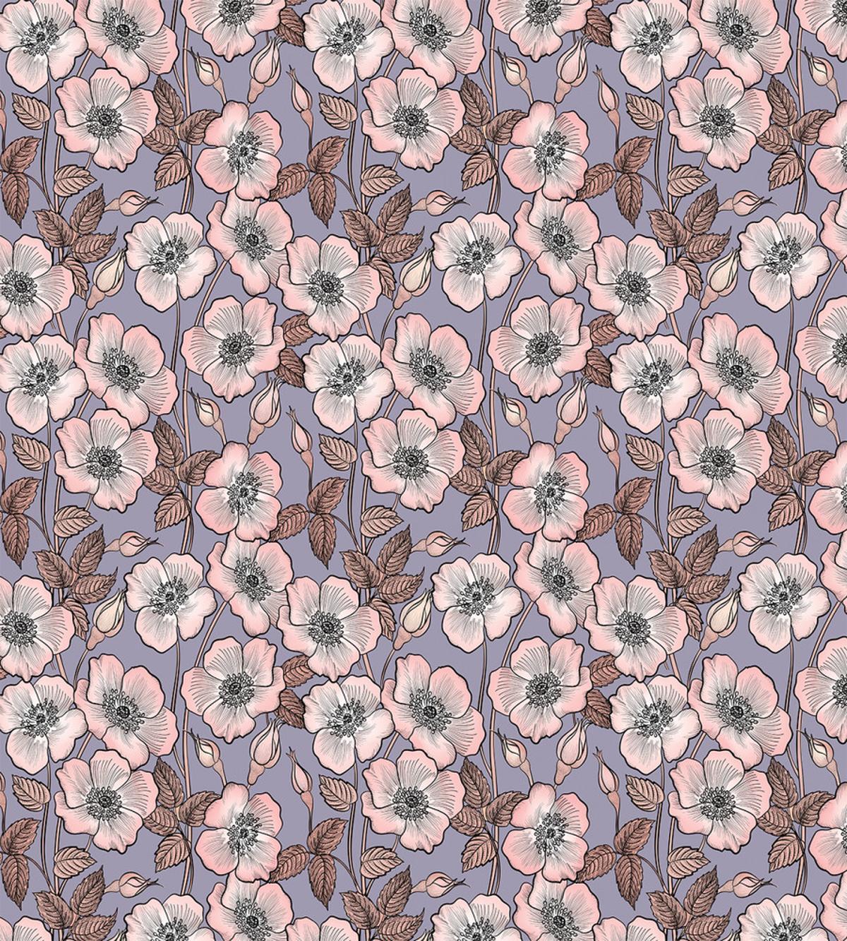 Poppy Buds Garden Art — Pattern
