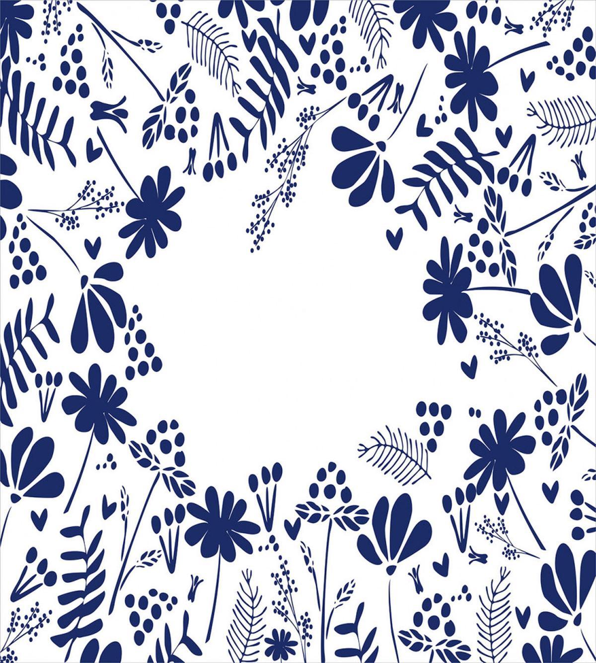 Botanic Flowers Leaves — Pattern
