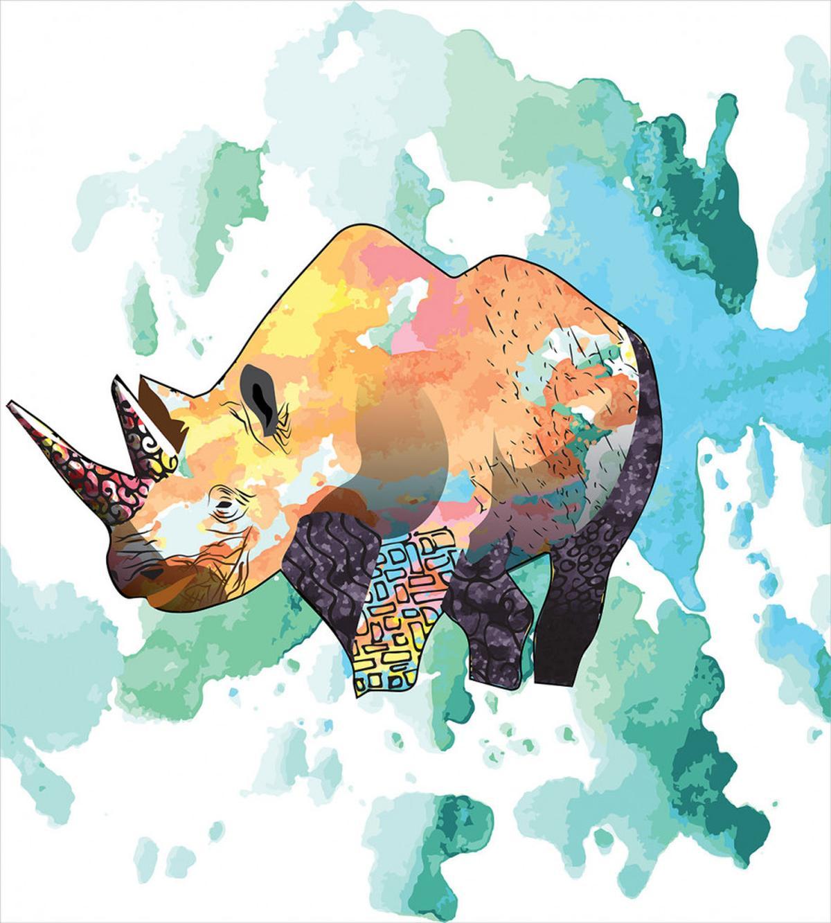 Watercolor Animal Wilderness — Pattern
