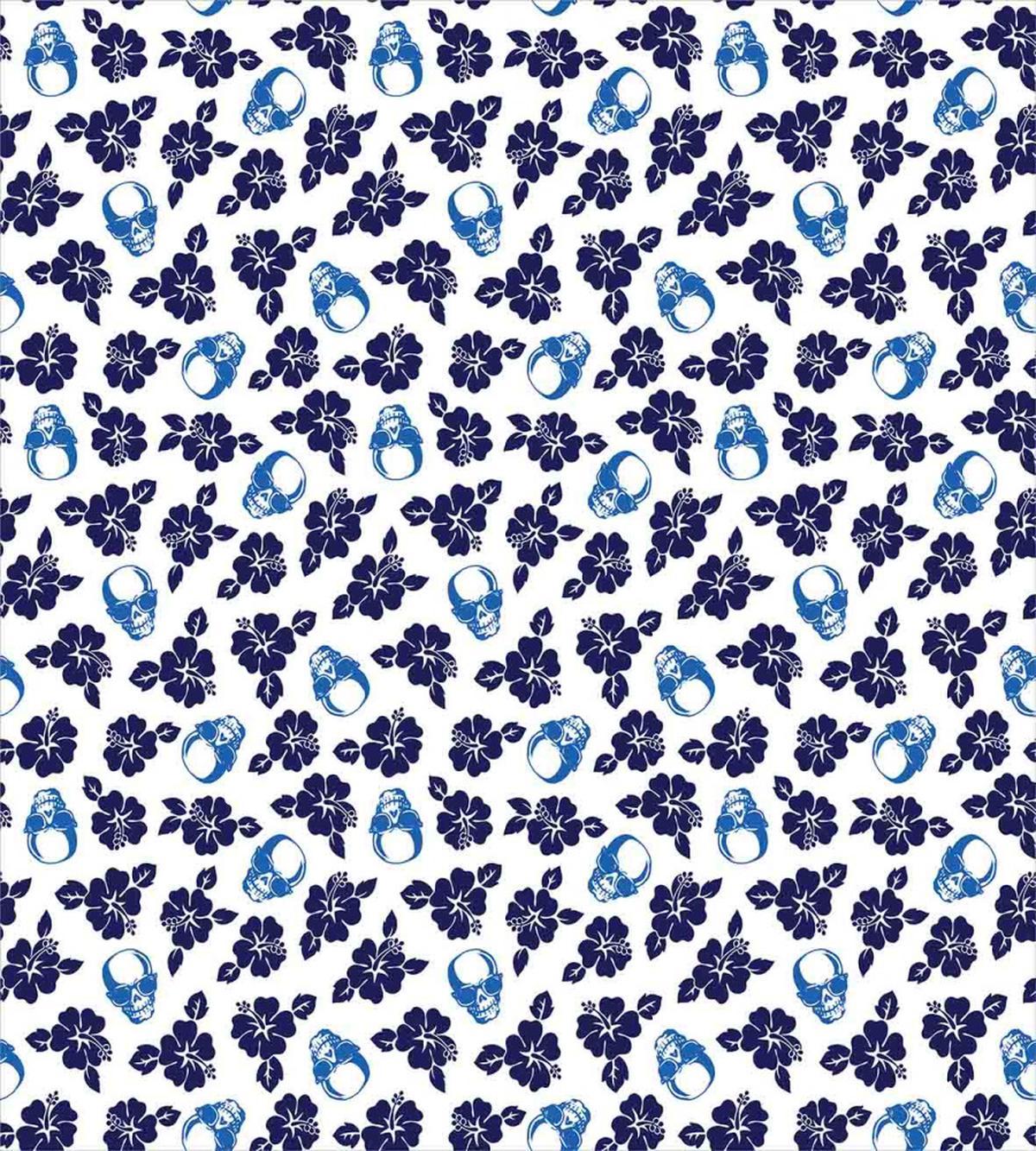 Tropical Hibiscus Motifs — Pattern