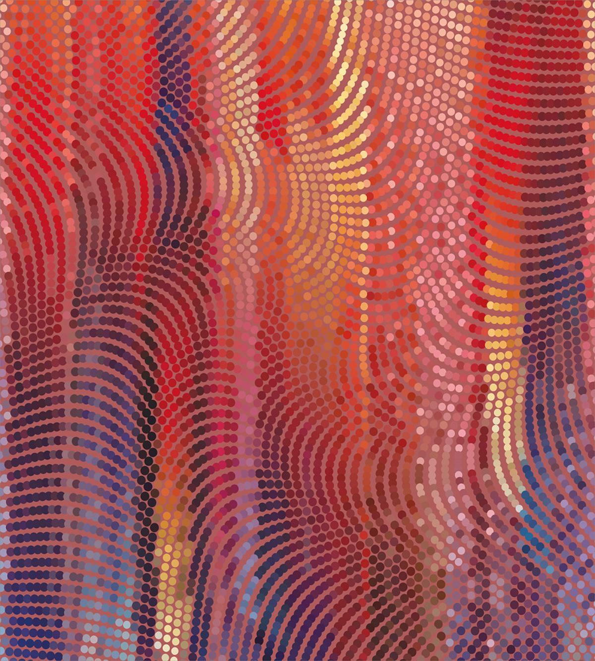 Wavy Mosaic Pixelated — Pattern