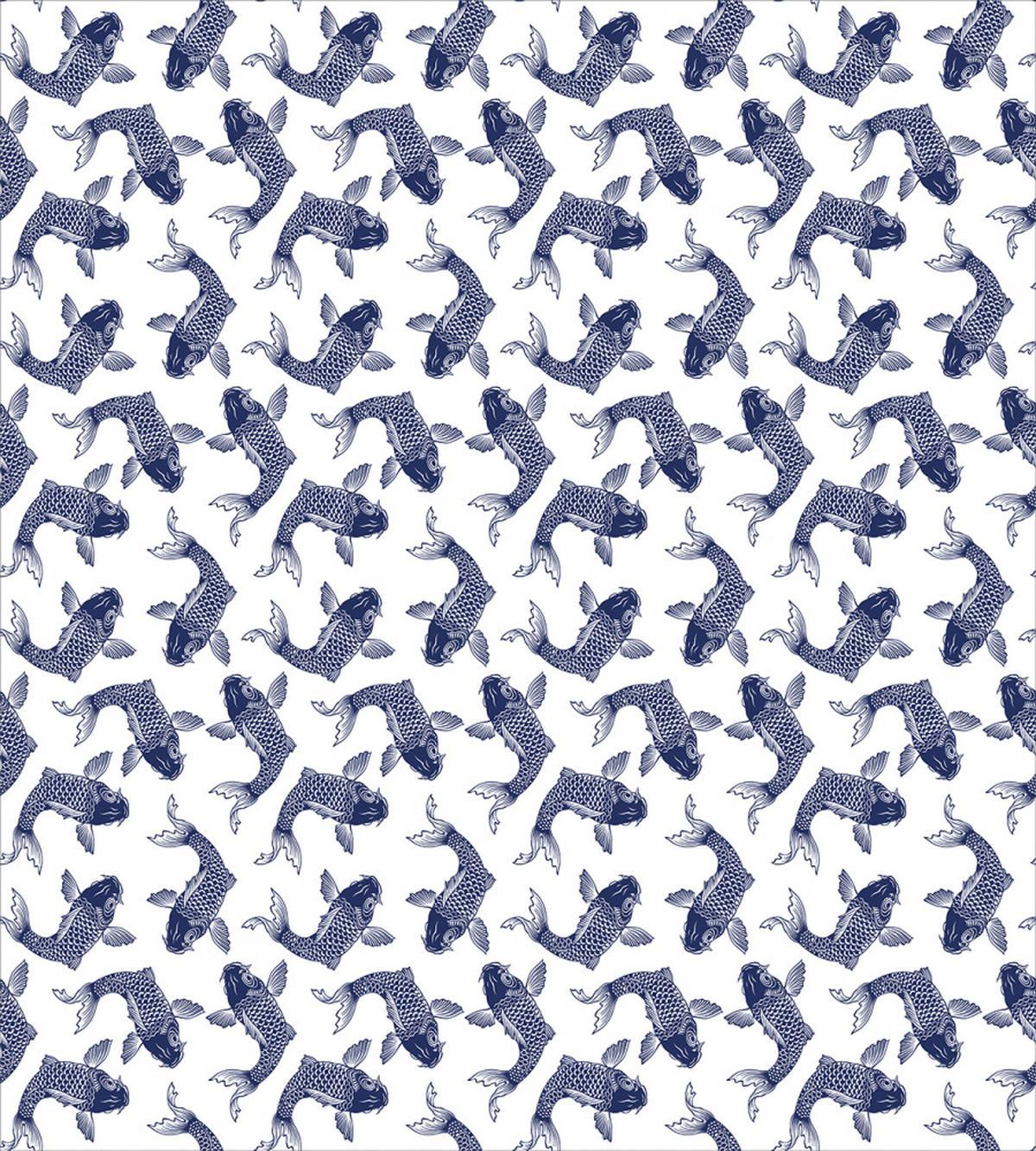 Japanese Carp Sketch — Pattern