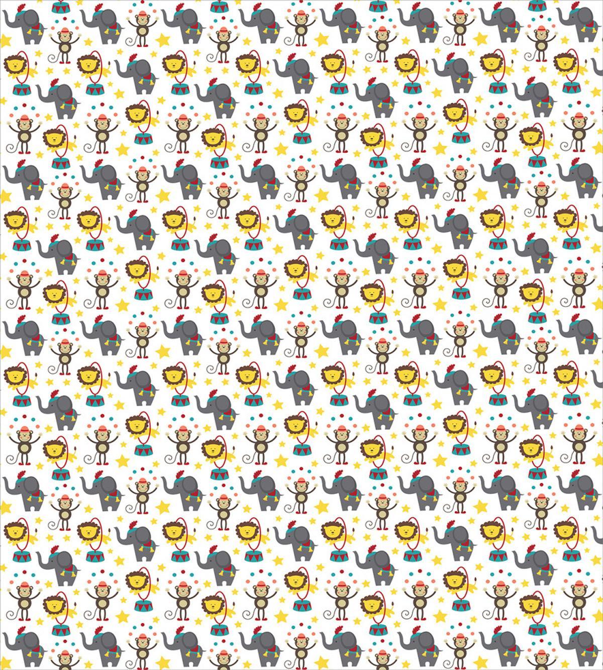 Circus Animals Cartoon — Pattern