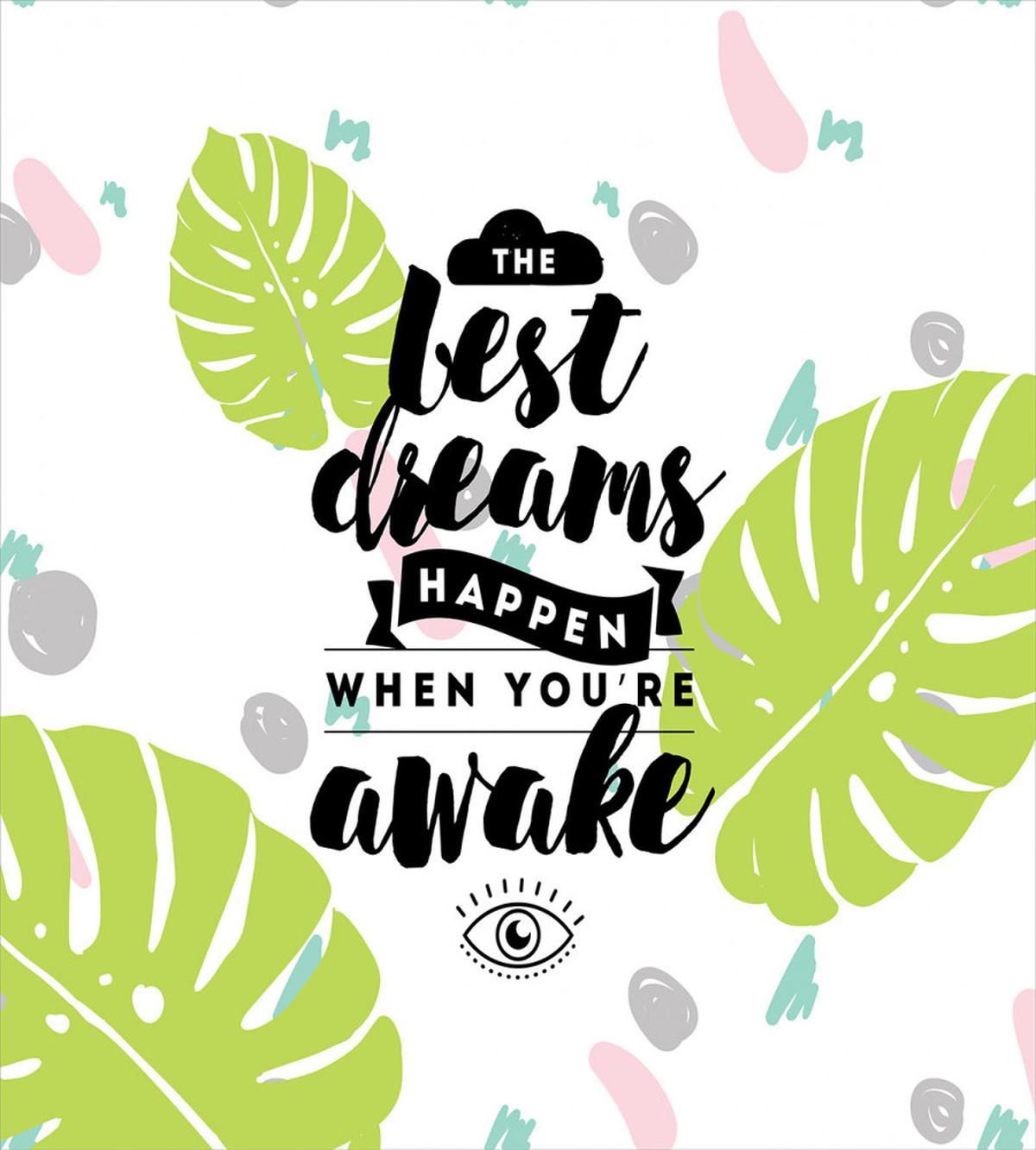 Phrase with Monstera Leaves — Pattern