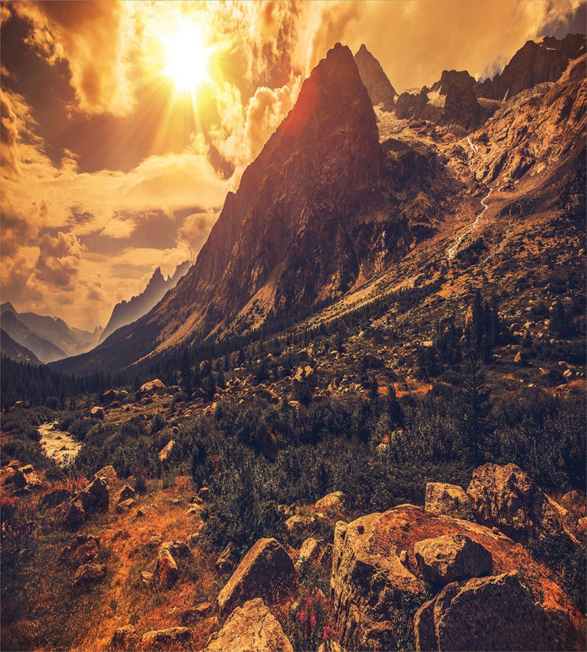 Italian Alps Scenery — Pattern