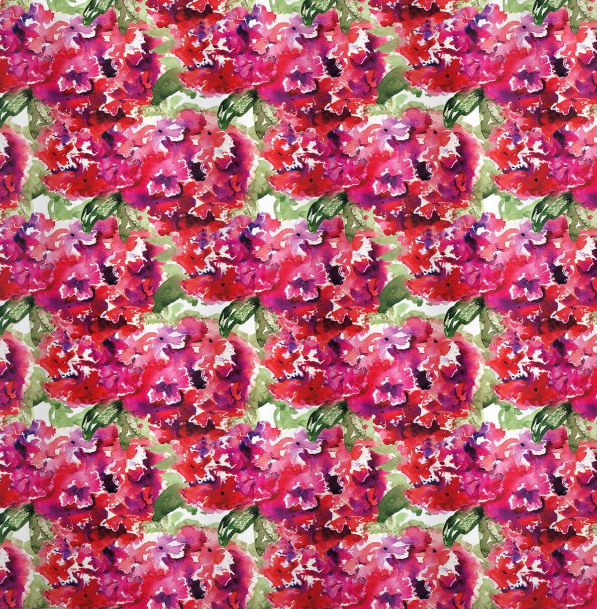 Abstract Hydrangea Flower Art — Pattern
