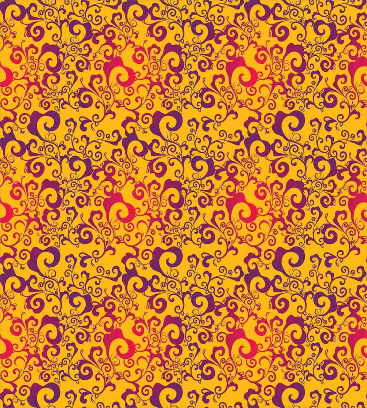 Antique Swirls Foliage — Pattern