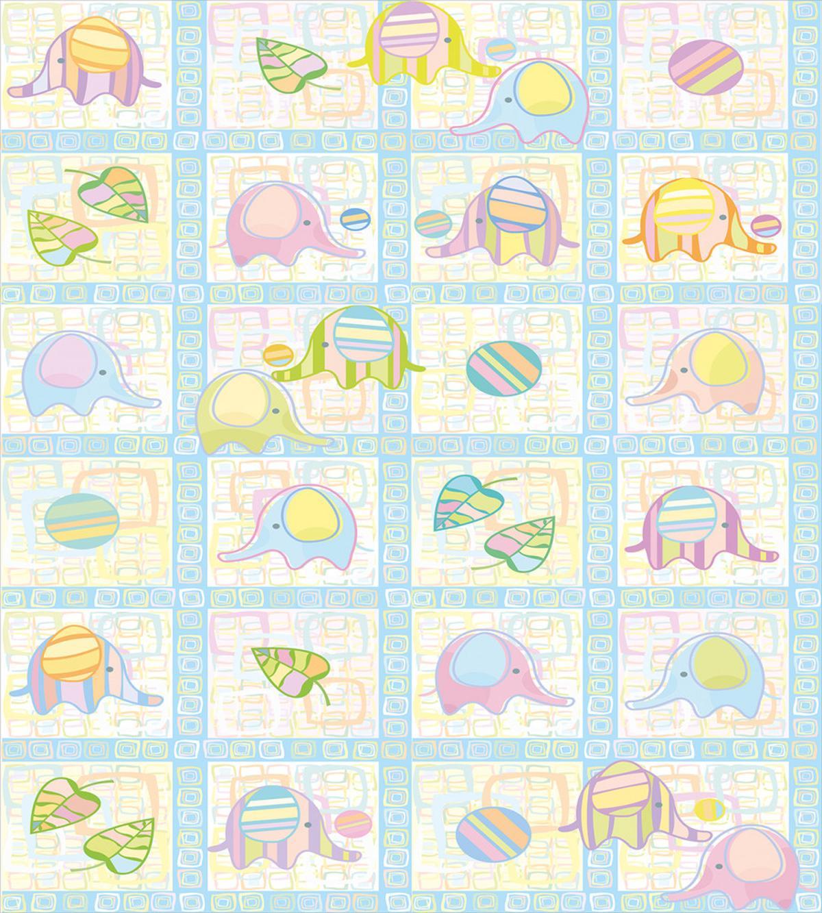 Funny Elephants Drawing — Pattern