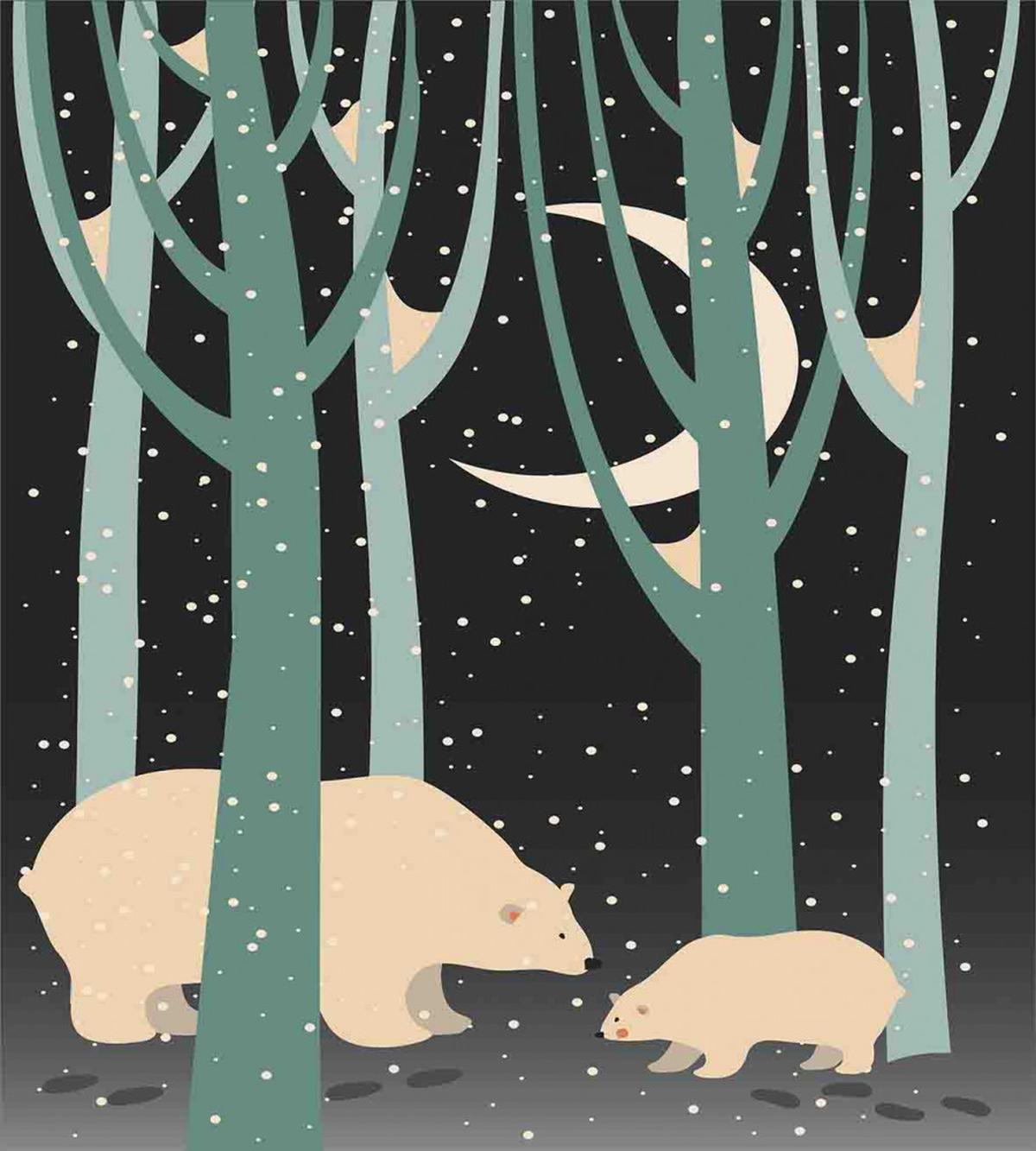 Polar Bear and Cub — Pattern