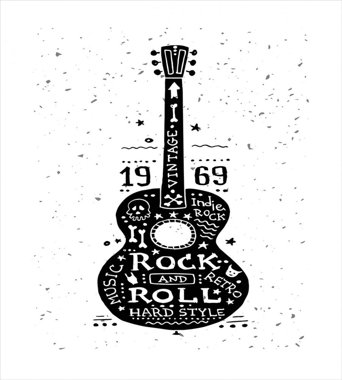 Grunge Look Rock 'n' Roll — Pattern