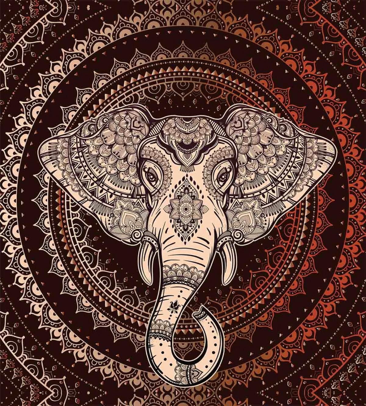 Oriental Elephant Head — Pattern