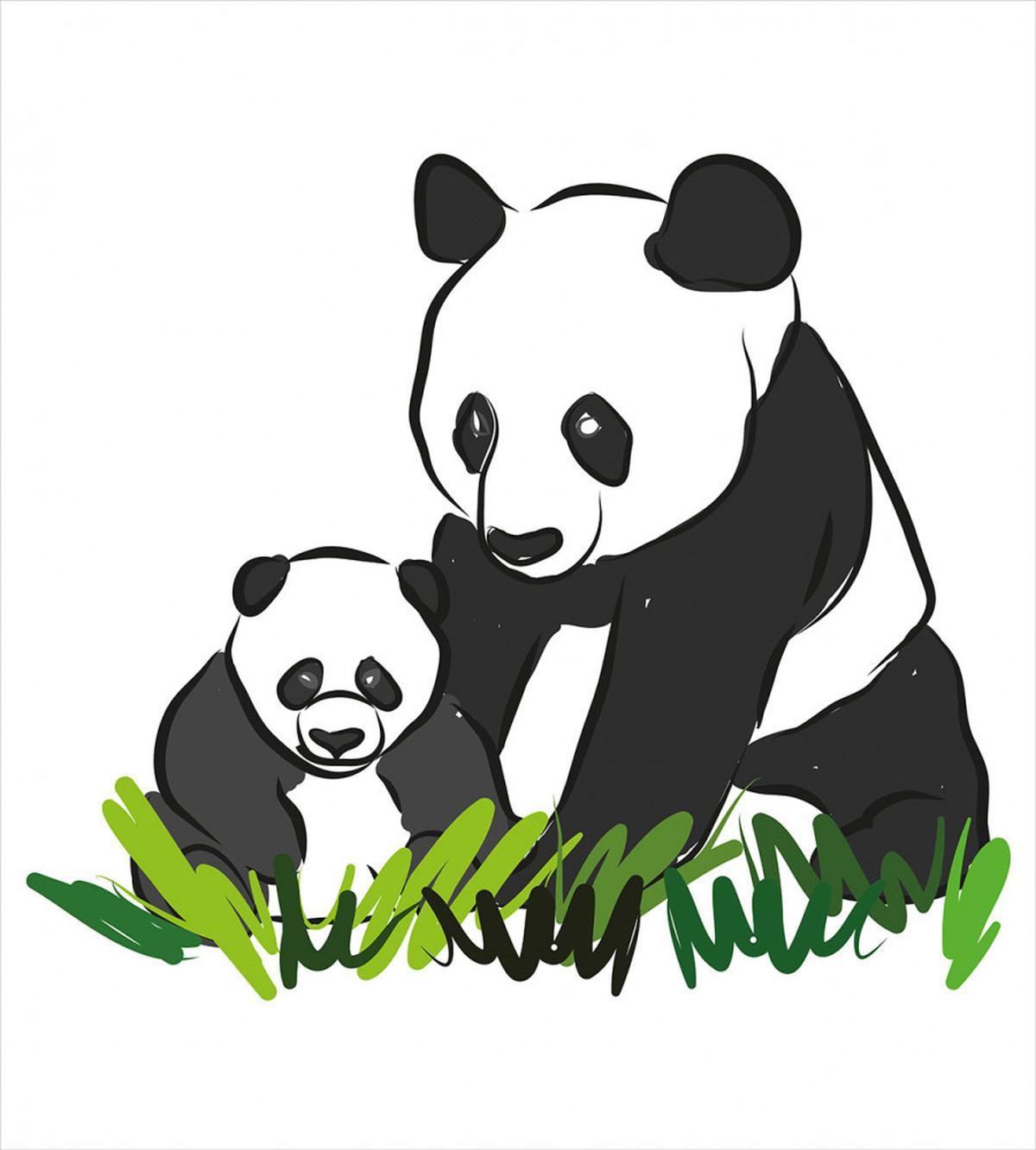 Panda Bear Family Bambu — Pattern