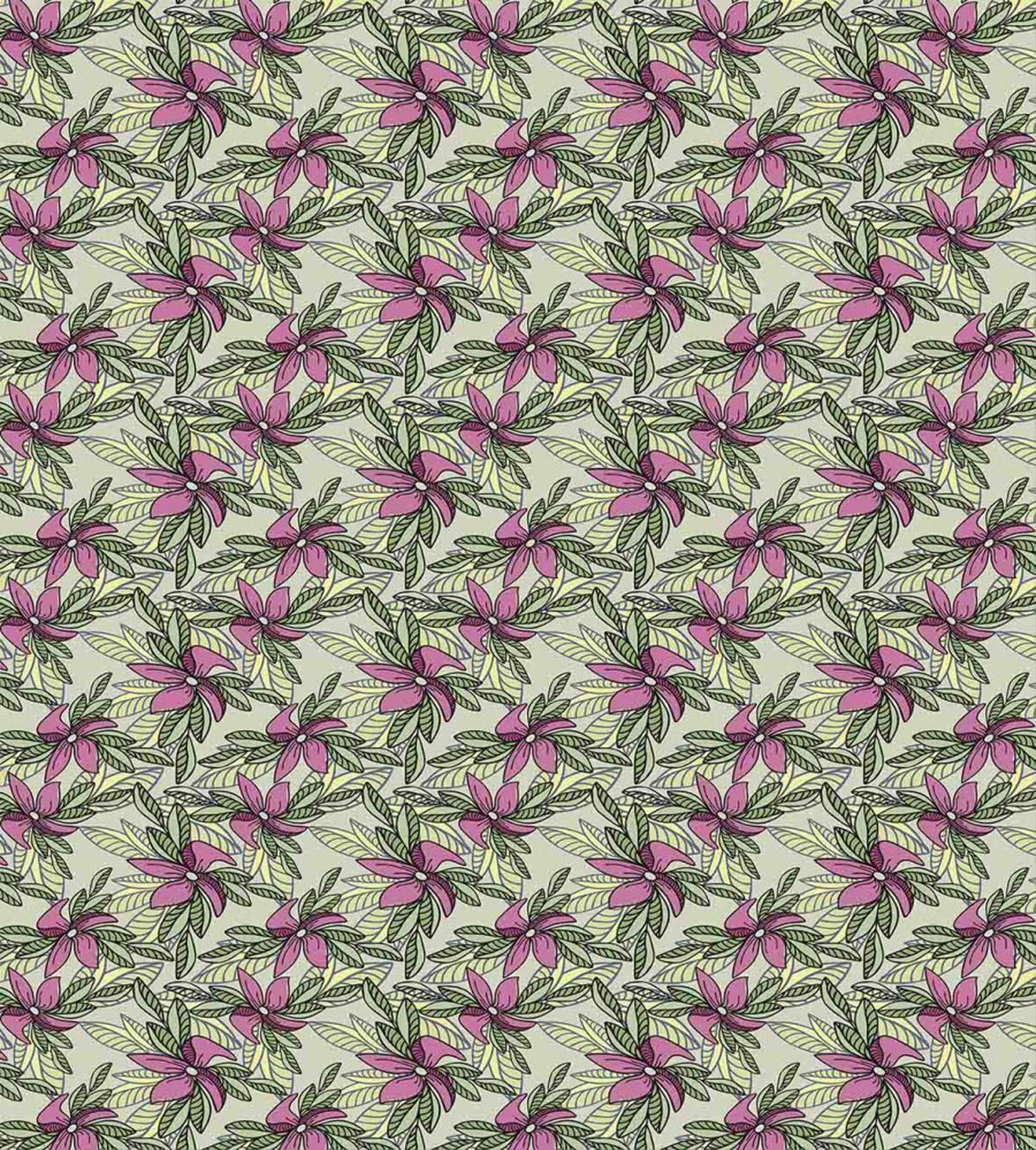 Flowers and Leaves Pattern — Pattern