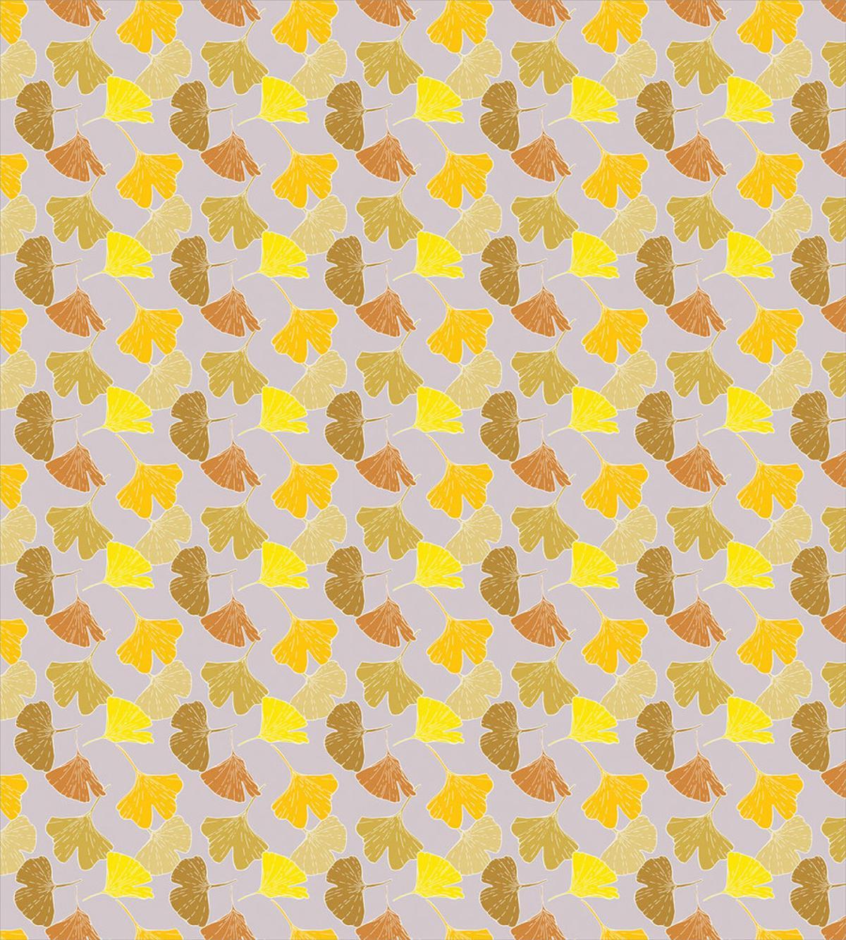 Hand-Drawn Ginkgo Foliage — Pattern