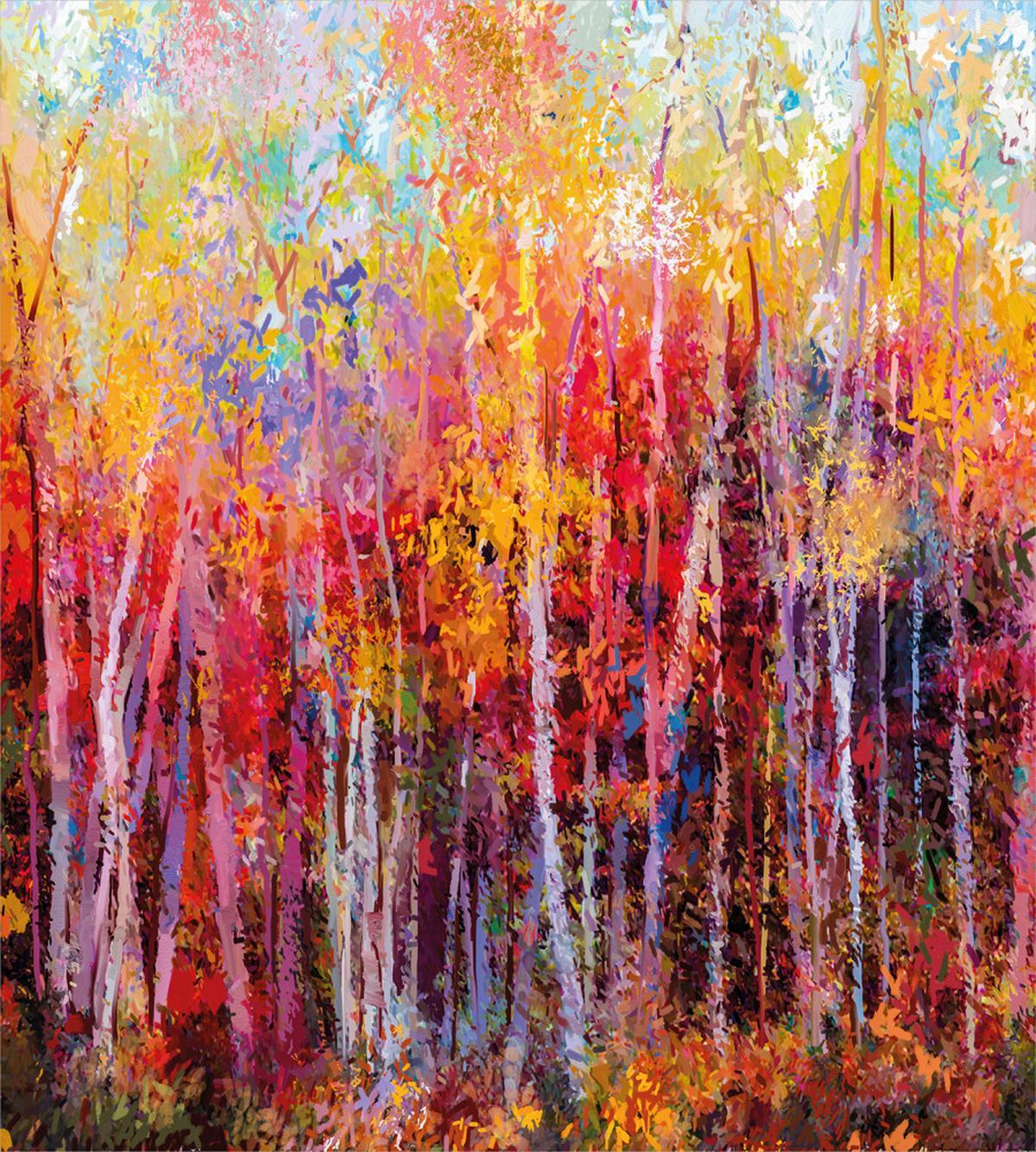Autumn Forest Painting — Pattern