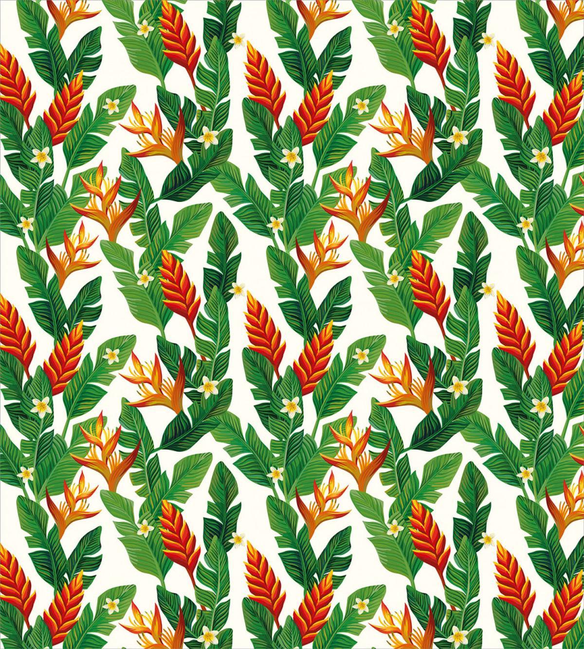 Vibrant Banana Leaves Art — Pattern
